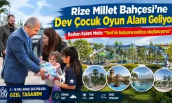 Rize Millet Bahçesi’ne Dev Çocuk Oyun Alanı Geliyor