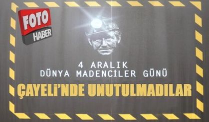 Çayeli'nde madenciler unutulmadı