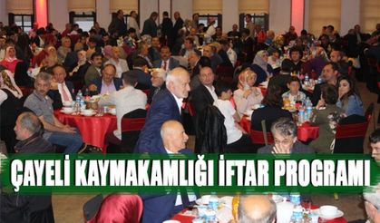 Çayeli Kaymakamlığı iftar programı