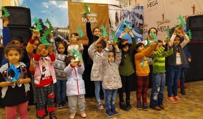 Çocuklar yeni yıl atölyesinde buluştu