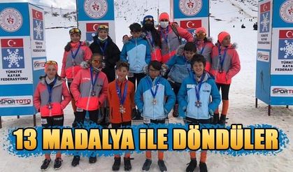 Çamlıhemşin Belediye Spor Kulübü Kayak Takımından 13 madalya