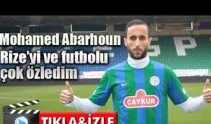 Çaykur Rizespor'da Mohamed Abarhoun takımı ziyaret edip hasret giderdi