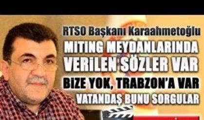 RTSO Şaban Aziz Karamehmetoğlu Rize'deki yatırımları değerlendirdi.
