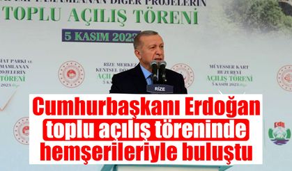 Cumhurbaşkanı Erdoğan hemşerileriyle buluştu.