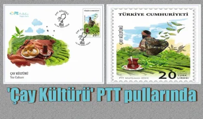 'Çay Kültürü' PTT pullarında
