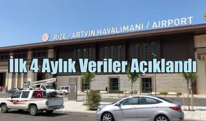 Rize-Artvin Havalimanı'nda yılın ilk 4 aylık rakamları açıklandı