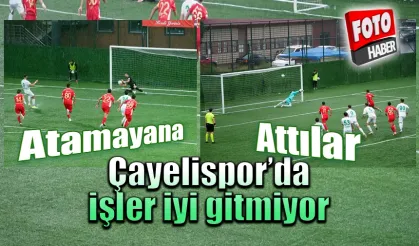 Çayelispor evinde Etimesgut Belediyespor'a mağlup oldu