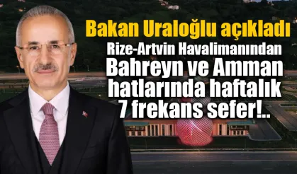 Rize yeni hatlarla turizmde ivme kazanacak