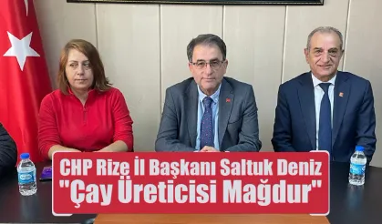 CHP Rize İl Başkanı Deniz 'AKP'nin 22 Yıllık İktidarı Ülkeyi Duvara Toslattı'