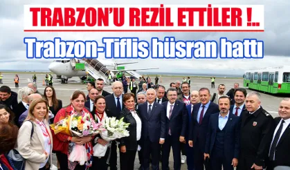 Trabzon-Tiflis hüsran hattı 4 ay önce başlayan seferler durduruldu