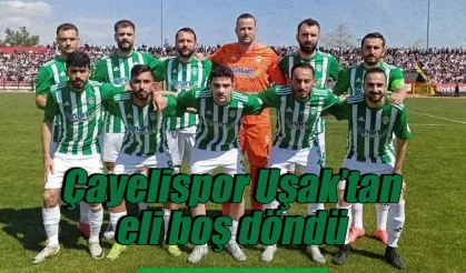 Çayelispor Uşak deplasmanından eli boş döndü