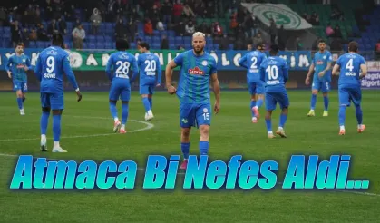 Çaykur Rizespor 3 puanı tek golle aldı, rahatladı!