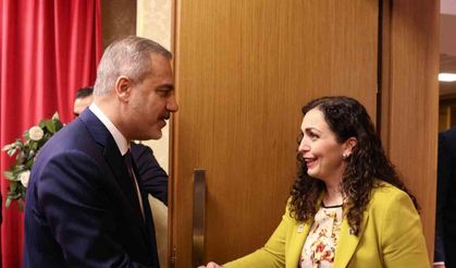 Dışişleri Bakanı Fidan, Kosova Cumhurbaşkanı Osmani-Sadriu ile görüştü
