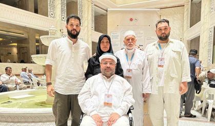 SMA hastası gencin hastalığı hac vazifesine engel olmadı