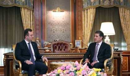 Türkiye’nin Erbil Başkonsolosu Topçu, IKBY Başkanı Barzani ile görüştü