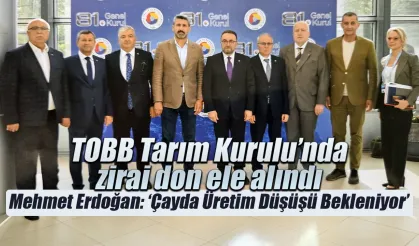 Mehmet Erdoğan 'Çayda Üretim Düşüşü Bekleniyor'