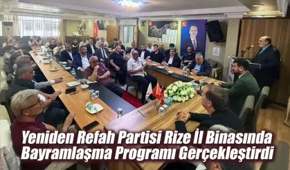 Yeniden Refah Partisi Rize bayramlaşma programı gerçekleştirdi
