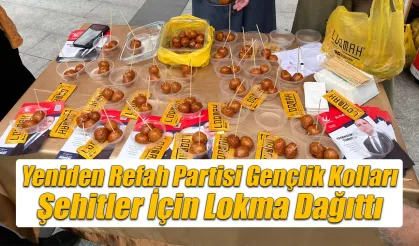 YRP Rize Gençlik Kolları Şehitler İçin Lokma Dağıttı