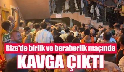 Rize’deki turnuvada çıkan kavgada taraflar biber gazı sıkılarak ayrıldı.