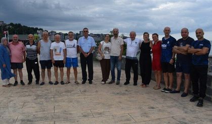 Rize'de Kızkulesi Açık Yüzme Etkinliği