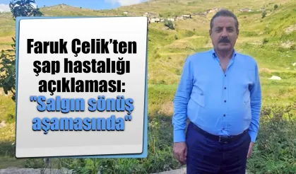 Faruk Çelik’ten şap hastalığı açıklaması