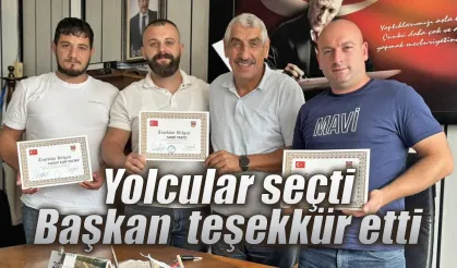 Pazar'da ayın şoför esnafını yine yolcular seçti