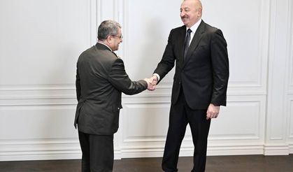 Azerbaycan Cumhurbaşkanı Aliyev, Genelkurmay Başkanı Bayraktaroğlu’nu kabul etti