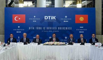 Cumhurbaşkanı Yardımcısı Yılmaz, Kırgızistan’da Türk iş insanlarıyla buluştu