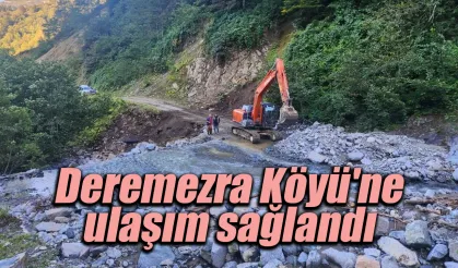 4 gündür yolu kapalı olan Deremezra Köyü’ne ulaşım sağlandı