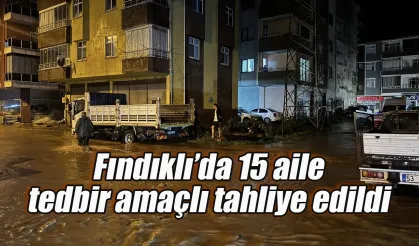 Fındıklı'da 15 aile tedbir amaçlı tahliye edildi