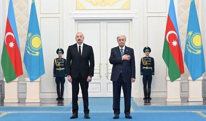 Azerbaycan Cumhurbaşkanı Aliyev, Kazak mevkidaşı Tokayev ile görüştü