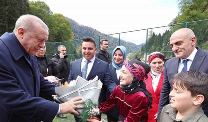 Cumhurbaşkanı Erdoğan Ayder Yaylası’na çıktı