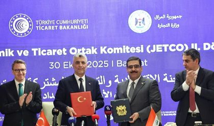 Türkiye ile Irak arasında "JETCO 2. Dönem Protokolü ve Fuarcılık Alanında İşbirliği Mutabakatı Zaptı" imzalandı