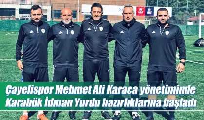 Çayelispor Mehmet Ali Karaca ile ilk idmanına çıktı