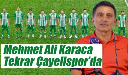 Çayelispor'da 2. Mehmet Ali Karaca dönemi