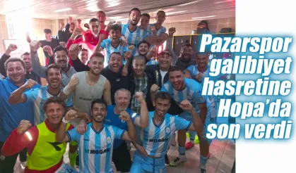 Pazarspor ilk galibiyetini Hopaspor karşısında aldı