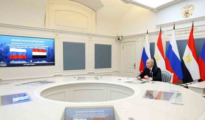 Putin ve es-Sisi, Mısır’da inşa edilen El-Dabaa Nükleer Santrali için düzenlenen törene katıldı