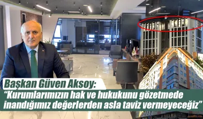 Başkan Aksoy: "Üyelerimize hizmete güçlü bir şekilde devam ediyoruz"