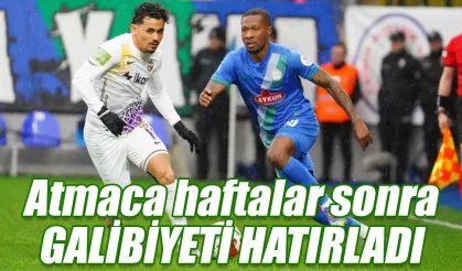 Çaykur Rizespor haftalar sonra galibiyeti hatırladı