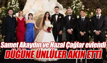 Çaykur Rizespor kaptanı Samet Akaydın evlendi