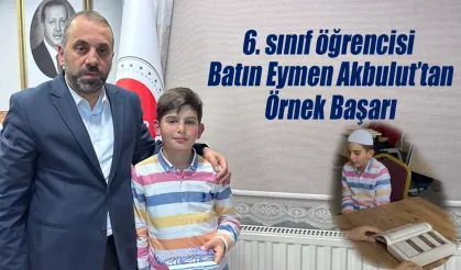 Batın Eymen Akbulut’tan Örnek Başarı