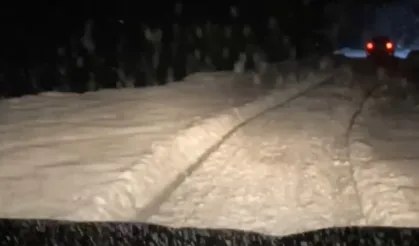 Çamlıhemşin ilçesine bağlı Avusor ve Huser yaylalarında kar yağışı etkili oldu