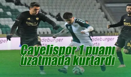 Çayelispor 1 puanı 90+2'de kaptı