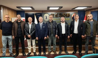 Rize Kahveciler Odasında Alaeddin Turanlı güven tazeledi