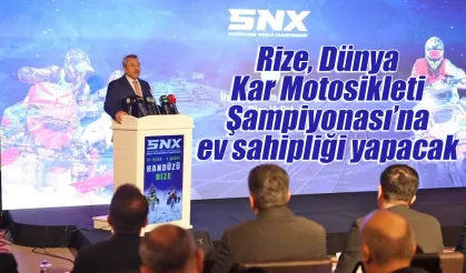 Rize Handüzü’nde Dünya Kar Motosikleti Şampiyonası Heyecanı