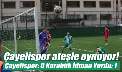 Çayelispor evinde altın değerinde 3 puan kaybetti