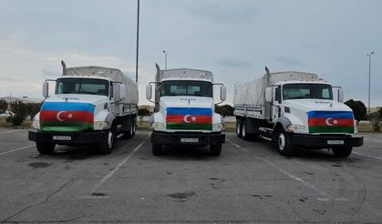 Azerbaycan, İran'a insani yardım gönderdi