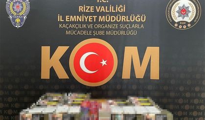 Rize'de kaçakçılık operasyonu 4 kişi gözaltına alındı