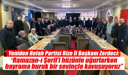 Zerdeci: "Bayramı buruk bir sevinçle kutluyoruz"
