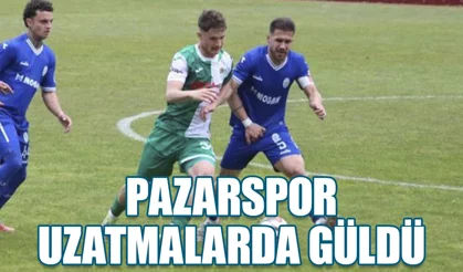 Pazarspor uzatmalarda güldü